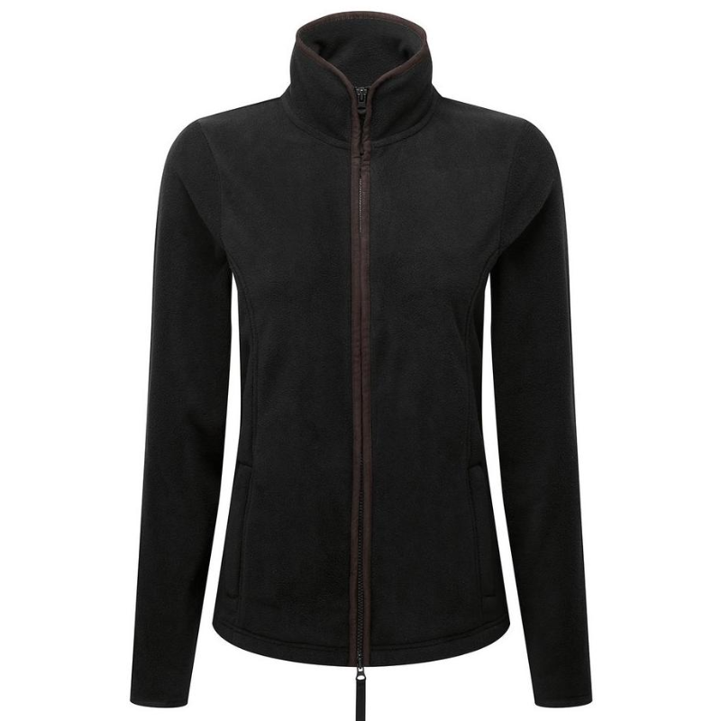 Women’s Artisan Fleece Jacket Black/Brown VC17BLB Main Image